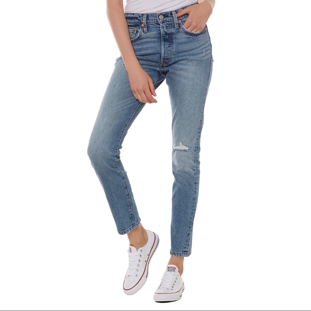 Levis 501 Skinny 25x30 Postmodern Blues button fly